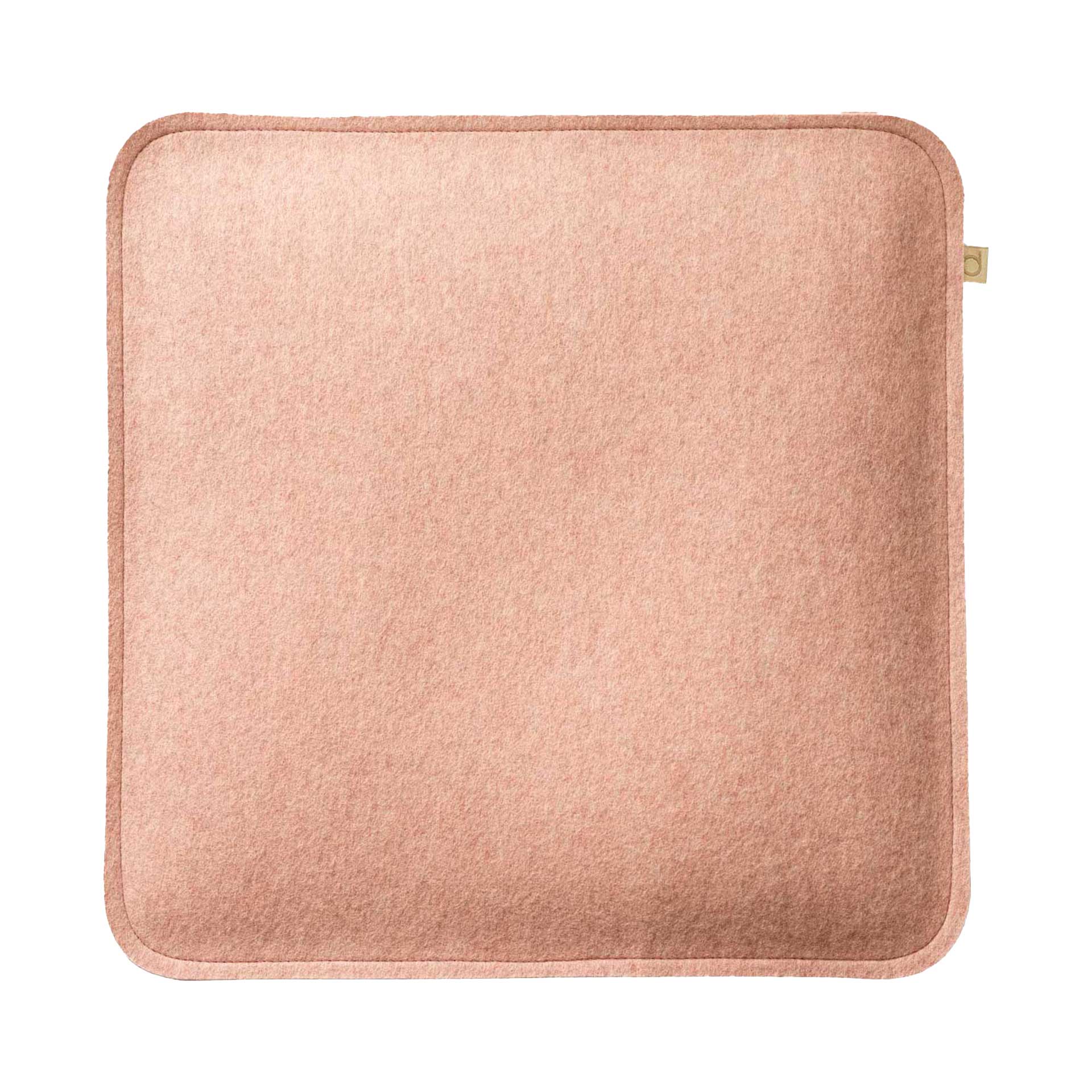 disana rechteckige Filz-Sitzauflage gepolstert, Rosé, Bio-Recycling-Filz aus Bio-Merinowolle, 36 x 36 cm